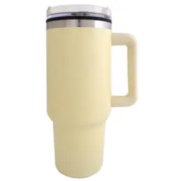 Hydro 1200ml Travel Tumbler Cream Side